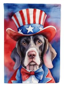Pointer Patriotic American Garden Flag Mailbox Flag Decorative Yard Flag Banner Outside Patio Artwork Yard Flower Beds, Garden Size, Multicolor