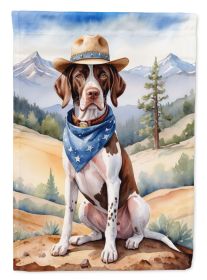 Pointer Cowboy Welcome Garden Flag Mailbox Flag Decorative Yard Flag Banner Outside Patio Artwork Yard Flower Beds, Garden Size, Multicolor