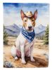 Bull Terrier Cowboy Welcome Garden Flag Mailbox Flag Decorative Yard Flag Banner Outside Patio Artwork Yard Flower Beds, Garden Size, Multicolor