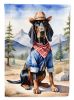 Black and Tan Coonhound Cowboy Welcome Garden Flag Mailbox Flag Decorative Yard Flag Banner Outside Patio Artwork Yard Flower Beds, Garden Size