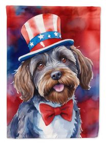 Wirehaired Pointing Griffon Patriotic American Garden Flag Mailbox Flag Decorative Yard Flag Banner Outside Patio Artwork Yard Flower Beds