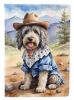 Bergamasco Sheepdog Cowboy Welcome Garden Flag Mailbox Flag Decorative Yard Flag Banner Outside Patio Artwork Yard Flower Beds, Garden Size