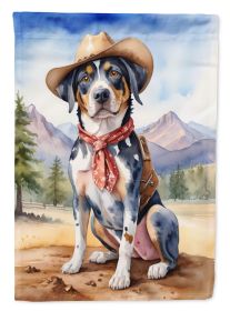 Catahoula Cowboy Welcome Garden Flag Mailbox Flag Decorative Yard Flag Banner Outside Patio Artwork Yard Flower Beds, Garden Size, Multicolor