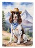 English Springer Spaniel Cowboy Welcome Garden Flag Mailbox Flag Decorative Yard Flag Banner Outside Patio Artwork Yard Flower Beds, Garden Size