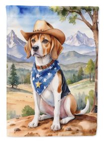 Beagle Cowboy Welcome Garden Flag Mailbox Flag Decorative Yard Flag Banner Outside Patio Artwork Yard Flower Beds, Garden Size, Multicolor