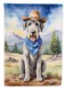 Irish Wolfhound Cowboy Welcome Garden Flag Mailbox Flag Decorative Yard Flag Banner Outside Patio Artwork Yard Flower Beds, Garden Size, Multicolor