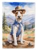 Fox Terrier Cowboy Welcome Garden Flag Mailbox Flag Decorative Yard Flag Banner Outside Patio Artwork Yard Flower Beds, Garden Size, Multicolor