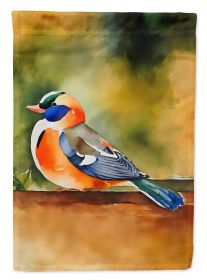 Mandarin Duck House Flag Large Porch Sleeve Pole Decorative Outside Yard Banner Artwork Wall Hanging, Polyester, House Size, Multicolor