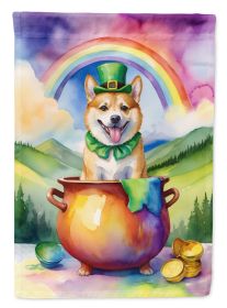 Norwegian Buhund St Patrick's Day Garden Flag Mailbox Flag Decorative Yard Flag Banner Outside Patio Artwork Yard Flower Beds, Garden Size, Multicolor