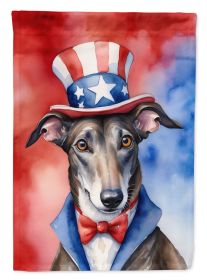 Greyhound Patriotic American Garden Flag Mailbox Flag Decorative Yard Flag Banner Outside Patio Artwork Yard Flower Beds, Garden Size, Multicolor