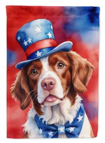 Brittany Spaniel Patriotic American Garden Flag Mailbox Flag Decorative Yard Flag Banner Outside Patio Artwork Yard Flower Beds, Garden Size