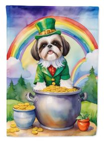 Shih Tzu St Patrick's Day Garden Flag Mailbox Flag Decorative Yard Flag Banner Outside Patio Artwork Yard Flower Beds, Garden Size, Multicolor
