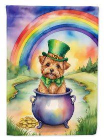 Norfolk Terrier St Patrick's Day Garden Flag Mailbox Flag Decorative Yard Flag Banner Outside Patio Artwork Yard Flower Beds, Garden Size, Multicolor