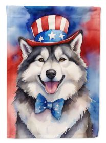 Alaskan Malamute Patriotic American Garden Flag Mailbox Flag Decorative Yard Flag Banner Outside Patio Artwork Yard Flower Beds, Garden Size
