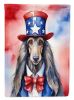 Afghan Hound Patriotic American Garden Flag Mailbox Flag Decorative Yard Flag Banner Outside Patio Artwork Yard Flower Beds, Garden Size, Multicolor