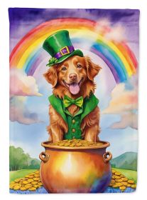 Nova Scotia Duck Tolling Retriever St Patrick's Day Garden Flag Mailbox Flag Decorative Yard Flag Banner Outside Patio Artwork Yard Flower Beds