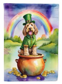 Otterhound St Patrick's Day Garden Flag Mailbox Flag Decorative Yard Flag Banner Outside Patio Artwork Yard Flower Beds, Garden Size, Multicolor
