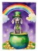 Weimaraner St Patrick's Day Garden Flag Mailbox Flag Decorative Yard Flag Banner Outside Patio Artwork Yard Flower Beds, Garden Size, Multicolor