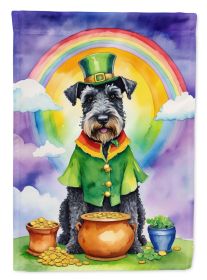 Kerry Blue Terrier St Patrick's Day Garden Flag Mailbox Flag Decorative Yard Flag Banner Outside Patio Artwork Yard Flower Beds, Garden Size