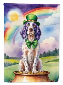 English Setter St Patrick's Day Garden Flag Mailbox Flag Decorative Yard Flag Banner Outside Patio Artwork Yard Flower Beds, Garden Size, Multicolor