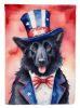 Belgian Sheepdog Patriotic American Garden Flag Mailbox Flag Decorative Yard Flag Banner Outside Patio Artwork Yard Flower Beds, Garden Size