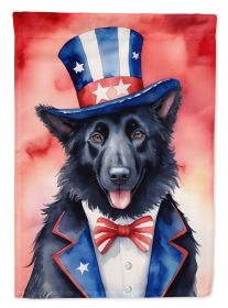 Belgian Sheepdog Patriotic American Garden Flag Mailbox Flag Decorative Yard Flag Banner Outside Patio Artwork Yard Flower Beds, Garden Size