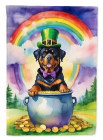 Rottweiler St Patrick's Day Garden Flag Mailbox Flag Decorative Yard Flag Banner Outside Patio Artwork Yard Flower Beds, Garden Size, Multicolor