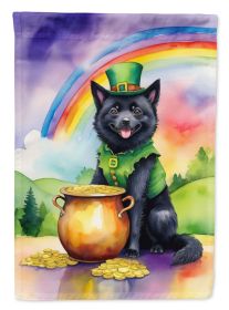 Schipperke St Patrick's Day Garden Flag Mailbox Flag Decorative Yard Flag Banner Outside Patio Artwork Yard Flower Beds, Garden Size, Multicolor