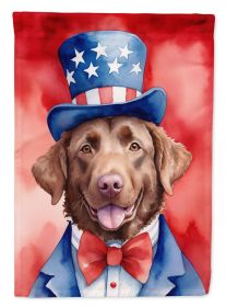 Chesapeake Bay Retriever Patriotic American Garden Flag Mailbox Flag Decorative Yard Flag Banner Outside Patio Artwork Yard Flower Beds, Garden Size