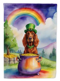 Irish Setter St Patrick's Day Garden Flag Mailbox Flag Decorative Yard Flag Banner Outside Patio Artwork Yard Flower Beds, Garden Size, Multicolor