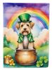 Wheaten Terrier St Patrick's Day Garden Flag Mailbox Flag Decorative Yard Flag Banner Outside Patio Artwork Yard Flower Beds, Garden Size, Multicolor