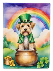 Wheaten Terrier St Patrick's Day Garden Flag Mailbox Flag Decorative Yard Flag Banner Outside Patio Artwork Yard Flower Beds, Garden Size, Multicolor
