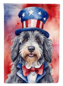 Bergamasco Sheepdog Patriotic American Garden Flag Mailbox Flag Decorative Yard Flag Banner Outside Patio Artwork Yard Flower Beds, Garden Size