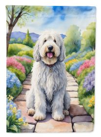 Komondor Spring Path Garden Flag Mailbox Flag Decorative Yard Flag Banner Outside Patio Artwork Yard Flower Beds, Garden Size, Multicolor