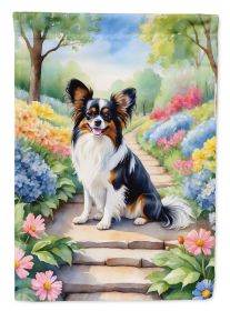 Papillon Spring Path Garden Flag Mailbox Flag Decorative Yard Flag Banner Outside Patio Artwork Yard Flower Beds, Garden Size, Multicolor