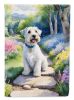 Sealyham Terrier Spring Path Garden Flag Mailbox Flag Decorative Yard Flag Banner Outside Patio Artwork Yard Flower Beds, Garden Size, Multicolor