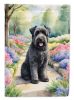 Bouvier des Flandres Spring Path Garden Flag Mailbox Flag Decorative Yard Flag Banner Outside Patio Artwork Yard Flower Beds, Garden Size, Multicolor