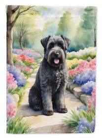 Bouvier des Flandres Spring Path Garden Flag Mailbox Flag Decorative Yard Flag Banner Outside Patio Artwork Yard Flower Beds, Garden Size, Multicolor