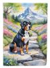 Greater Swiss Mountain Dog Spring Path Garden Flag Mailbox Flag Decorative Yard Flag Banner Outside Patio Artwork Yard Flower Beds, Garden Size