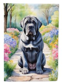 Neapolitan Mastiff Spring Path Garden Flag Mailbox Flag Decorative Yard Flag Banner Outside Patio Artwork Yard Flower Beds, Garden Size, Multicolor