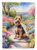 Australian Terrier Spring Garden Garden Flag Mailbox Flag Decorative Yard Flag Banner Outside Patio Artwork Yard Flower Beds, Garden Size, Multicolor