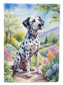 Dalmatian Spring Path Garden Flag Mailbox Flag Decorative Yard Flag Banner Outside Patio Artwork Yard Flower Beds, Garden Size, Multicolor