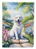 Kuvasz Spring Path Garden Flag Mailbox Flag Decorative Yard Flag Banner Outside Patio Artwork Yard Flower Beds, Garden Size, Multicolor