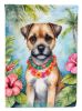 Border Terrier Luau Garden Flag Mailbox Flag Decorative Yard Flag Banner Outside Patio Artwork Yard Flower Beds, Garden Size, Multicolor