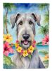 Irish Wolfhound Luau Garden Flag Mailbox Flag Decorative Yard Flag Banner Outside Patio Artwork Yard Flower Beds, Garden Size, Multicolor