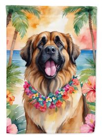 Leonberger Luau Garden Flag Mailbox Flag Decorative Yard Flag Banner Outside Patio Artwork Yard Flower Beds, Garden Size, Multicolor