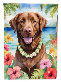 Chesapeake Bay Retriever Luau Garden Flag Mailbox Flag Decorative Yard Flag Banner Outside Patio Artwork Yard Flower Beds, Garden Size, Multicolor