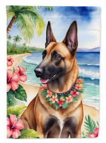Belgian Malinois Luau Garden Flag Mailbox Flag Decorative Yard Flag Banner Outside Patio Artwork Yard Flower Beds, Garden Size, Multicolor