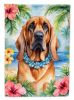 Bloodhound Luau Garden Flag Mailbox Flag Decorative Yard Flag Banner Outside Patio Artwork Yard Flower Beds, Garden Size, Multicolor