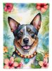 Australian Cattle Dog Luau Garden Flag Mailbox Flag Decorative Yard Flag Banner Outside Patio Artwork Yard Flower Beds, Garden Size, Multicolor